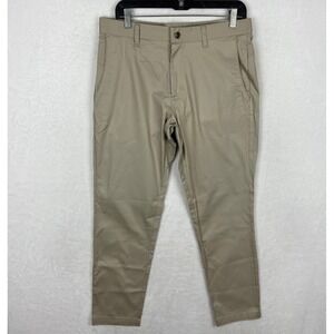 Fabletics Chino Pants Mens 32x30 New Beige Straight Classic‎ Fit Stretch
